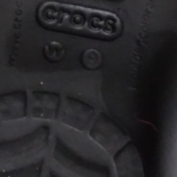 Crocs | Kaydee Black Ballet Flats Slip On Shoe | Size 9 - Picture 8 of 8